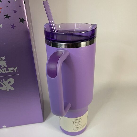 Stanley x Olivia Rodrigo Quencher H2.0 FlowState Tumbler 40 OZ Purple NEW NIB - Picture 3 of 12